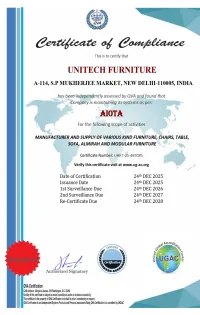 Certificate Of Compliance - AIOTA