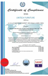 Certificate Of Compliance - Level 1