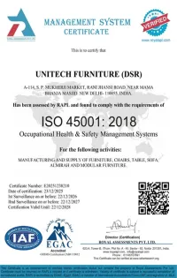 Management Systems Certificate – ISO 45001:2018